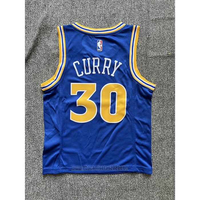 Camiseta Nino Golden State Warriors Stephen Curry #30 Classic 2022-23 Azul